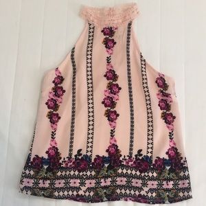 Floral summer tank top